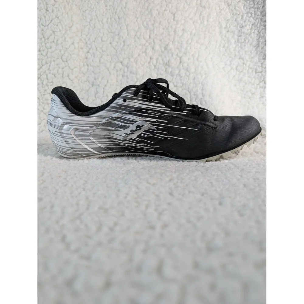 Saucony Mens Showdown 5 Track Field Racing Spikes Black White S29055-100 6.5